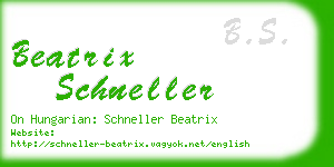 beatrix schneller business card